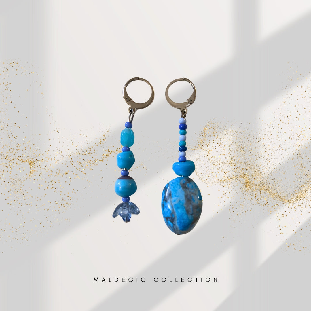 ORECCHINI BOHO BLUE